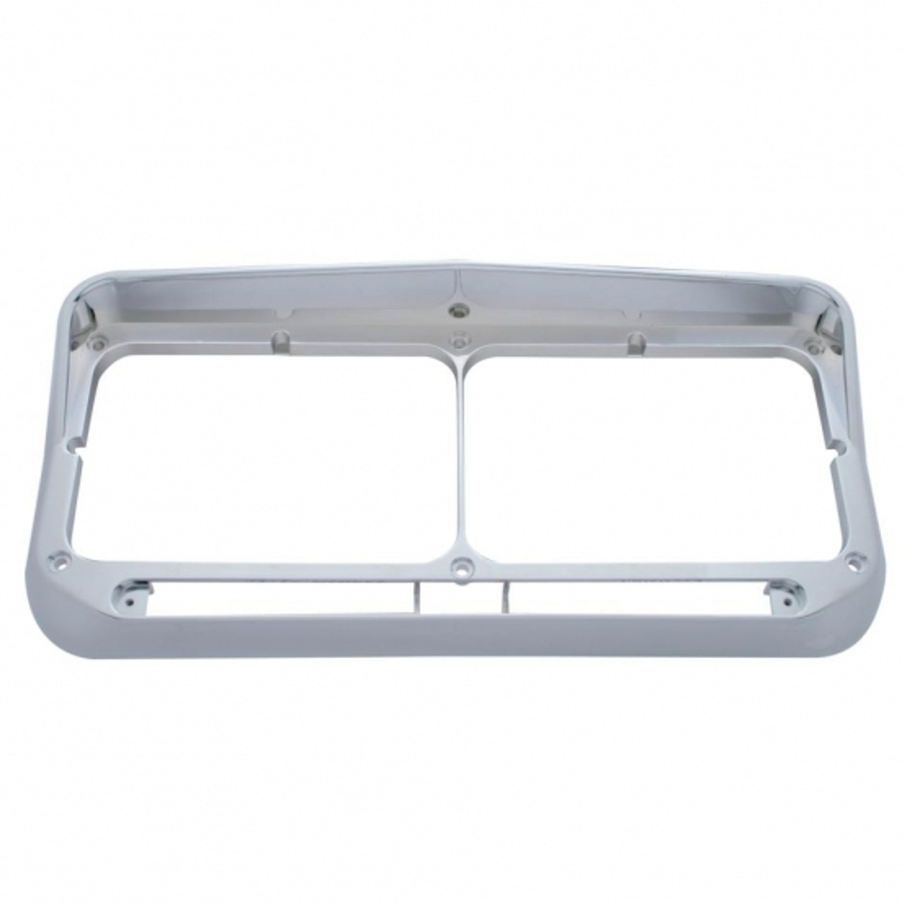 Rectangular Dual Headlight Bezel With Visor - LED Cutout