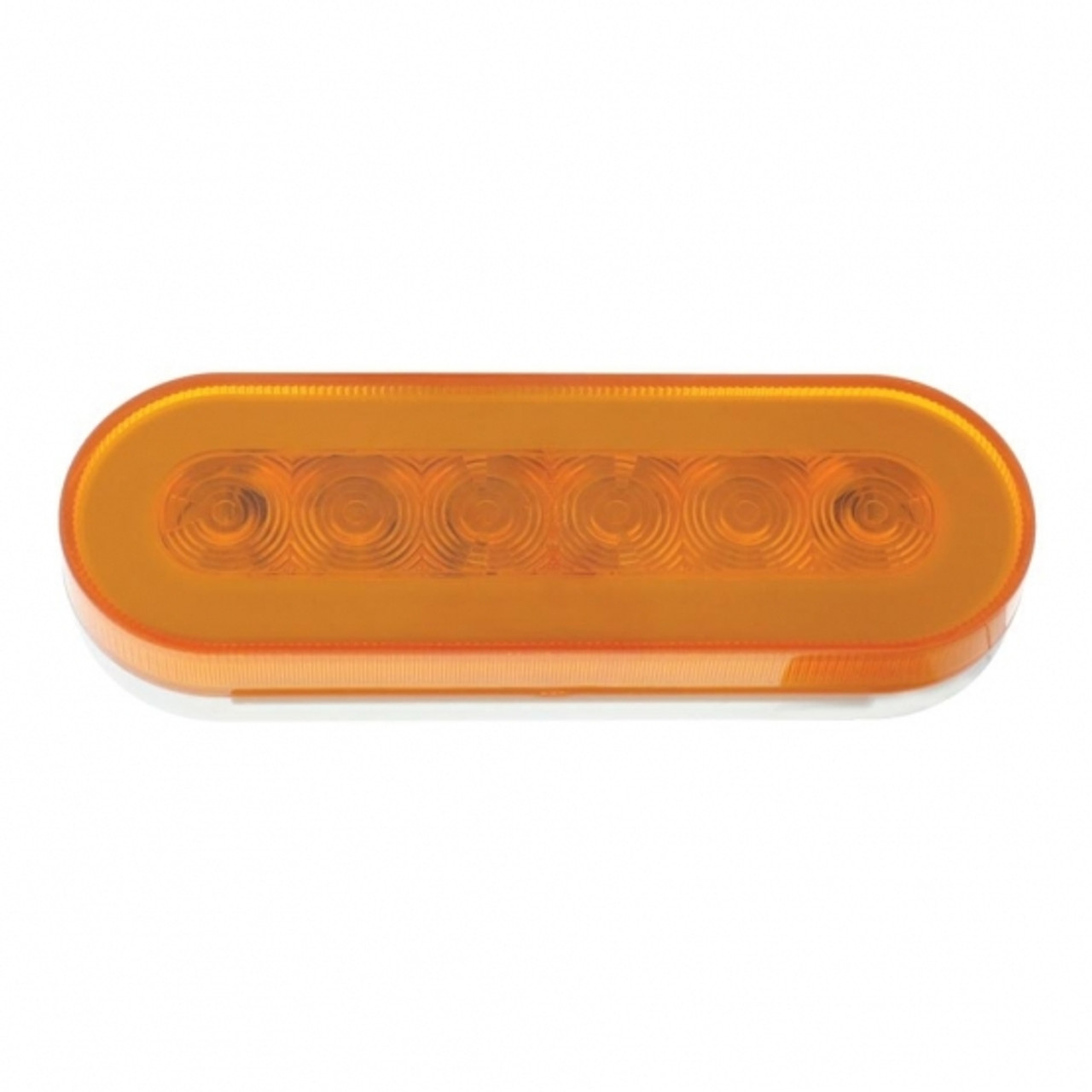 22 LED 6" Oval GloLight (Turn Signal) - Amber LED/Amber Lens