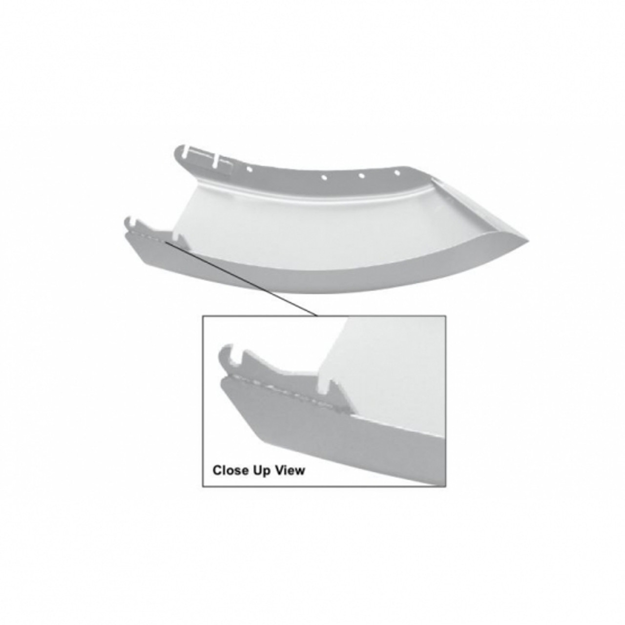 29.92" Painted Center Bumper End For Freightliner M2 (106) -Driver