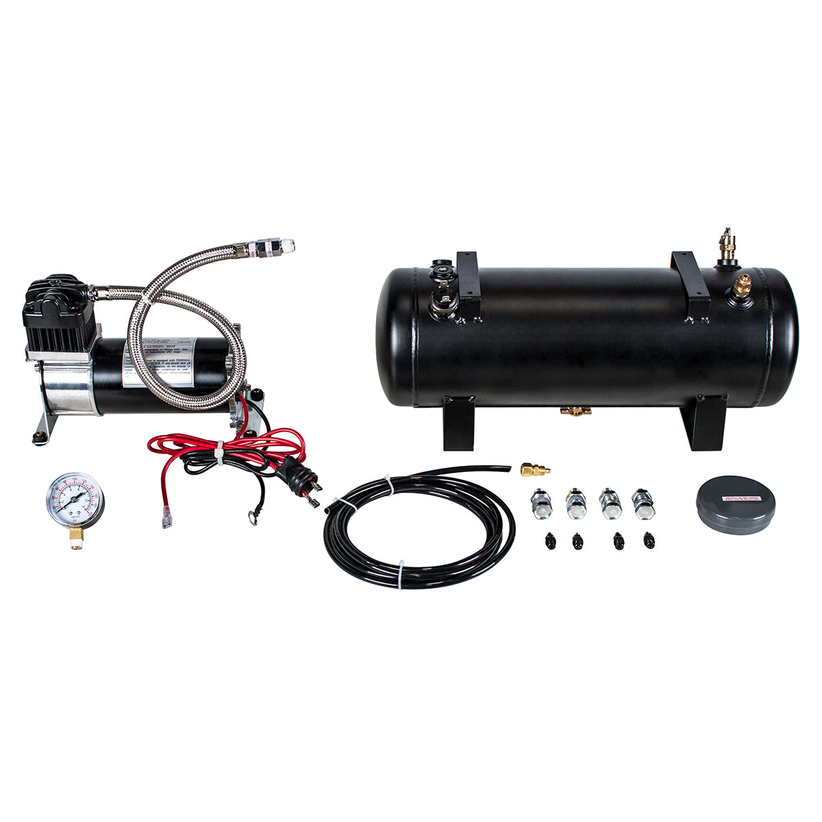 Competition Series 12V 150 PSI Air Horn Compressor and Tank Kit MadMax