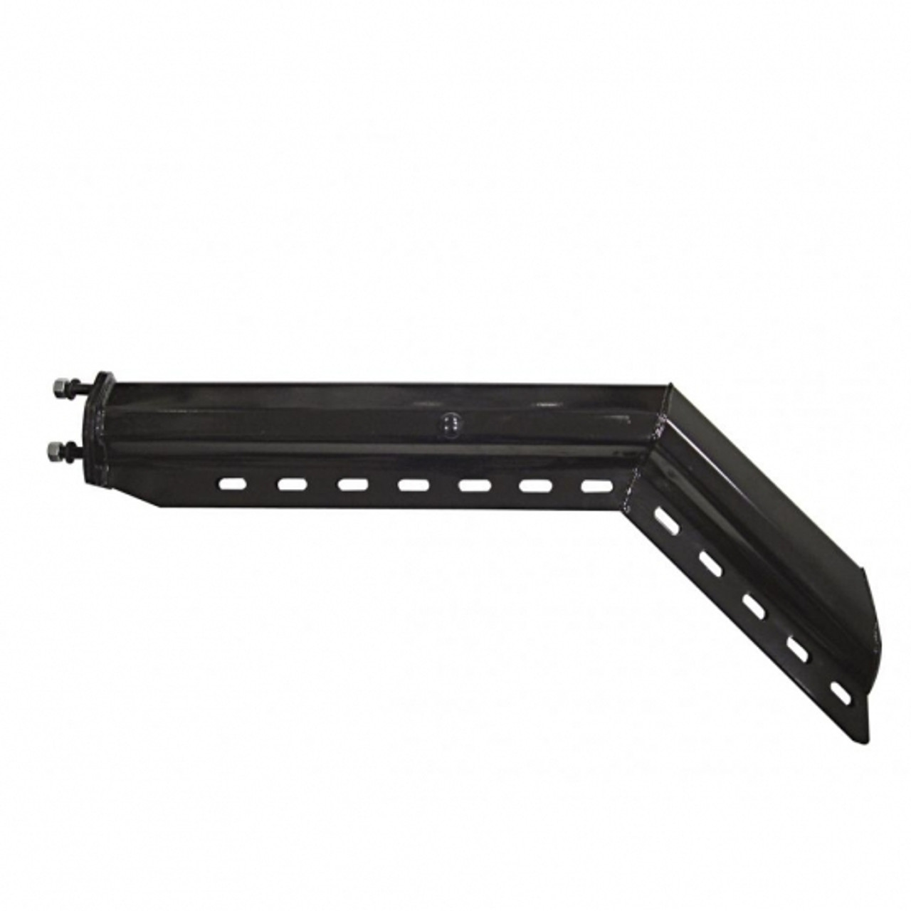 30" Black 45 Degree Angled Heavy Duty Mud Flap Hanger - 1-1/8" Bolt Pattern