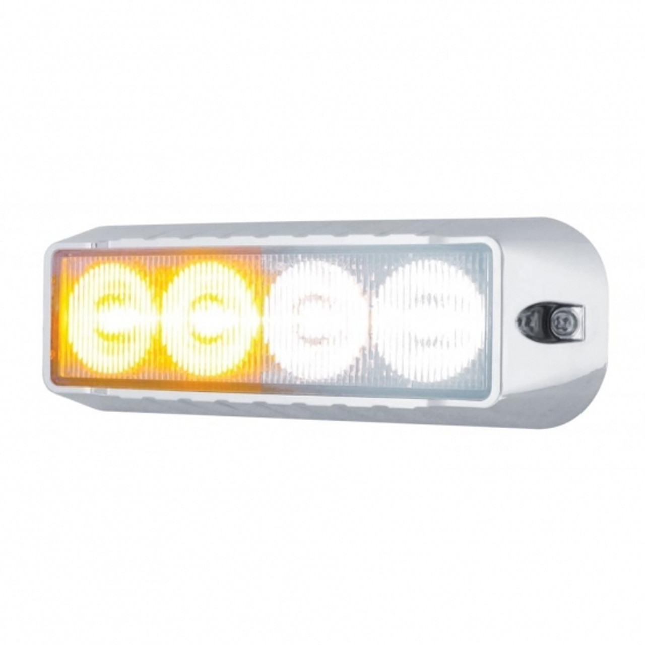 4 LED Warning Light - Amber LED/White LED