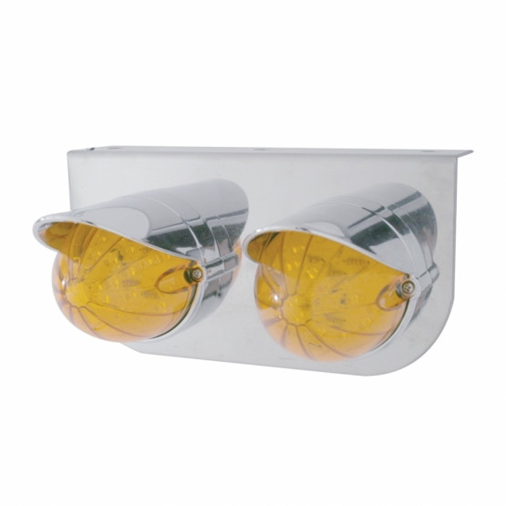 SS Light Bracket With Two 19 LED Bullet Style Grakon 1000 Lights