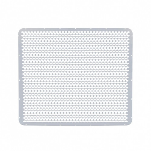 Peterbilt Extended Hood Stainless Grille - Alternating Oval Holes