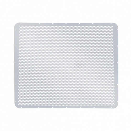 Peterbilt Extended Hood Stainless Grille - Alternating Round Holes