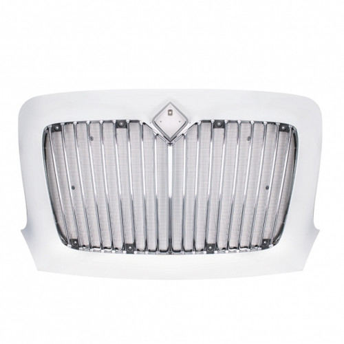 Chrome Grille With Bug Screen For 2002+ International Transtar