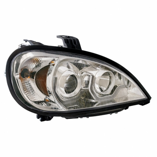 Chrome Projection Headlight With Dual Function Light Bar For 2001-2020 Freightliner Columbia -Passenger