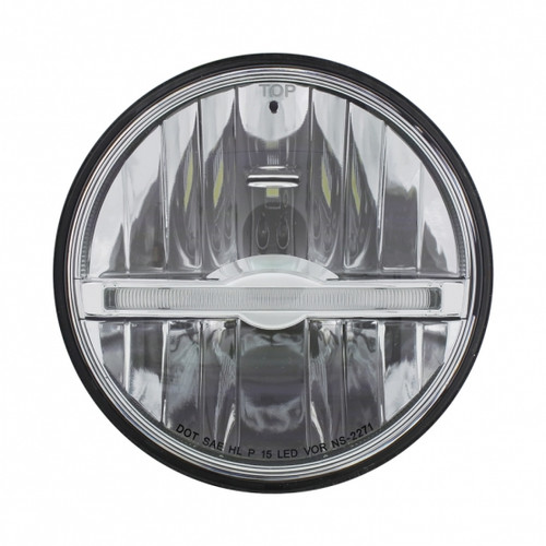 ULTRALIT - 9 LED 5-3/4" LED Headlight With Amber LED Position Light Bar