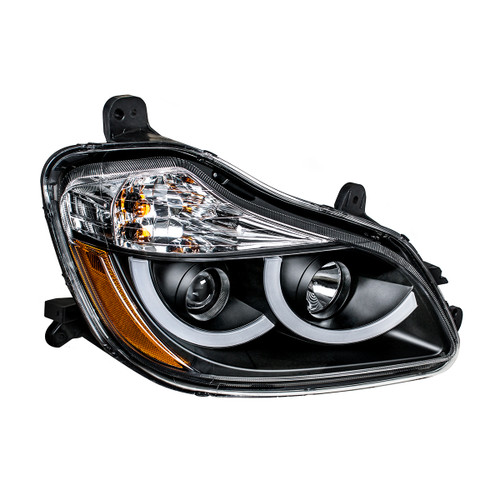 Black Projection Headlight With LED Position Light For 2013-2021 Kenworth T680 -Passenger