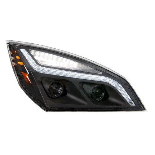 "Blackout" LED Projection Headlight With LED Position Light For 2018-2021 Freightliner Cascadia-Passenger