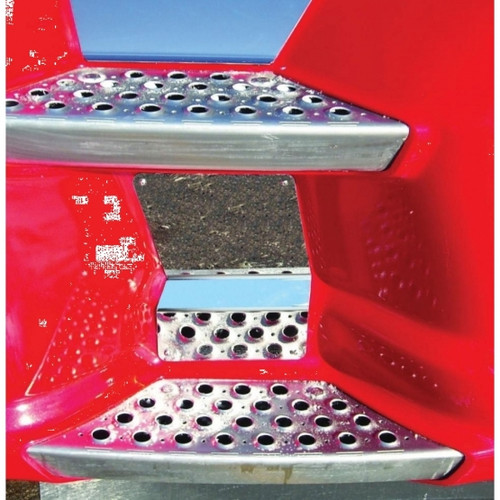 Kenworth T660, T680, T700 Stainless Back Lower Step Kick Plate (2007+)