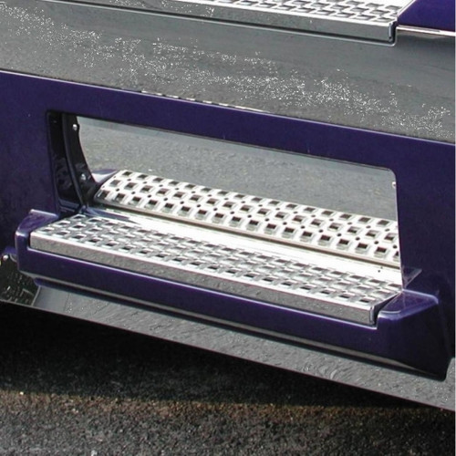 Volvo VN Series (2003-2005) Stainless Steel Lower Front Step Kick Plates