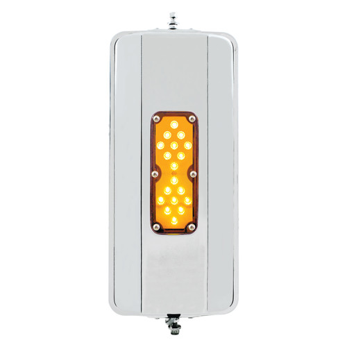 7" X 16" 18 LED Stainless Steel West Coast Mirror - Non-Heated