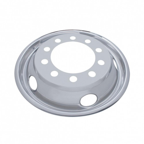 22-1/2" OD Stainless Front Wheel Cover Only - 5 Vent Hole, Hub Piloted