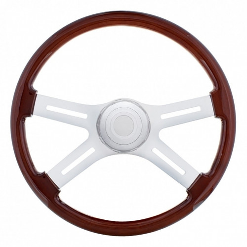 18" 4 Spoke Steering Wheel With Hub & Horn Kit - International