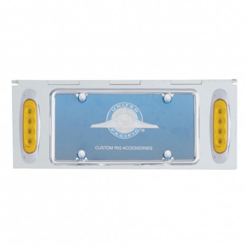 Stainless 1 License Plate Holder With 2 Light Cutout