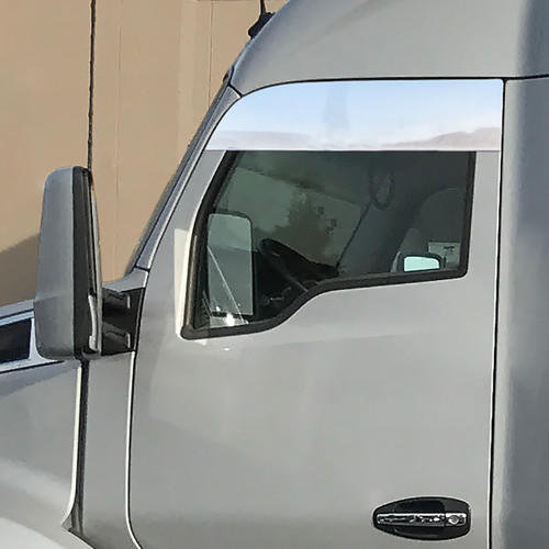 Stainless 8" Chopped Window Trim For Kenworth T680/T880 Trucks