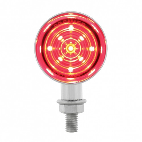 9 LED Dual Function Mini Bullet Light - Red LED/Red Lens