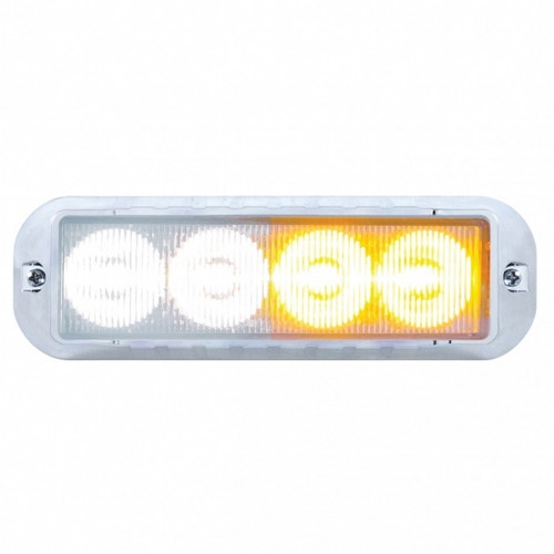 4 LED Warning Light - Amber LED/White LED