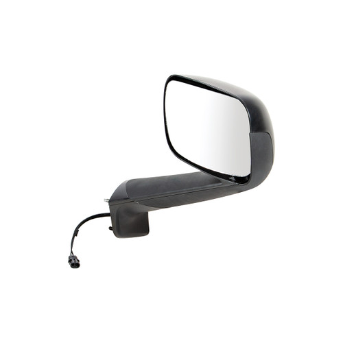 Black Hood Mirror With Heated Lens For 2018-2021 Freightliner Cascadia -Passenger