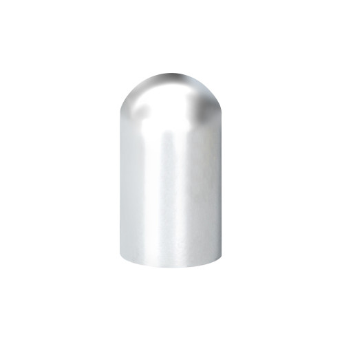 33mm X 3-3/4" Chrome Plastic Dome Nut Covers - Thread-On (60 Pack)