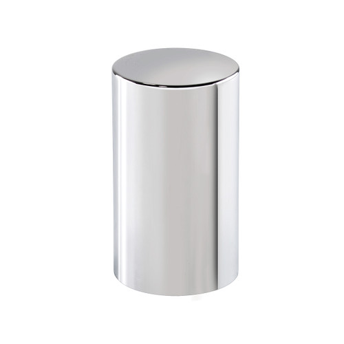 33mm X 3-1/2" Chrome Plastic Cylinder Nut Covers - Push-On (60 Pack)