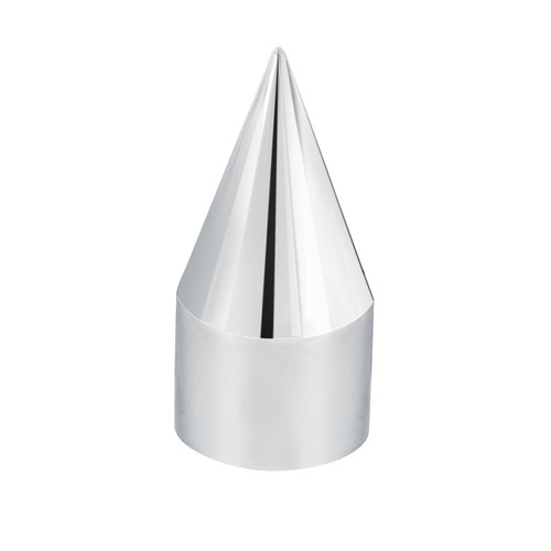 1-1/2" X 4-1/8" Chrome Plastic Spike Nut Covers - Push-On (60 Pack)