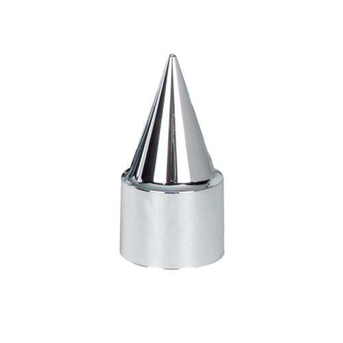 33mm x 4-1/4" Chrome Plastic Stiletto Nut Covers - Thread-On (60 Pack)