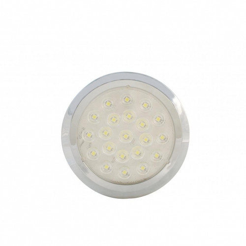 21 High Power LED 6-1/4" Dome Light With Bezel