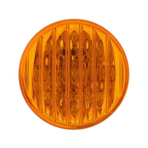 9 LED 2" Round Clearance/Marker Light Pack - Amber LED/Amber Lens (40 Pack)