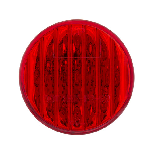 9 LED 2" Round Clearance/Marker Light Pack - Red LED/Red Lens (40 Pack)