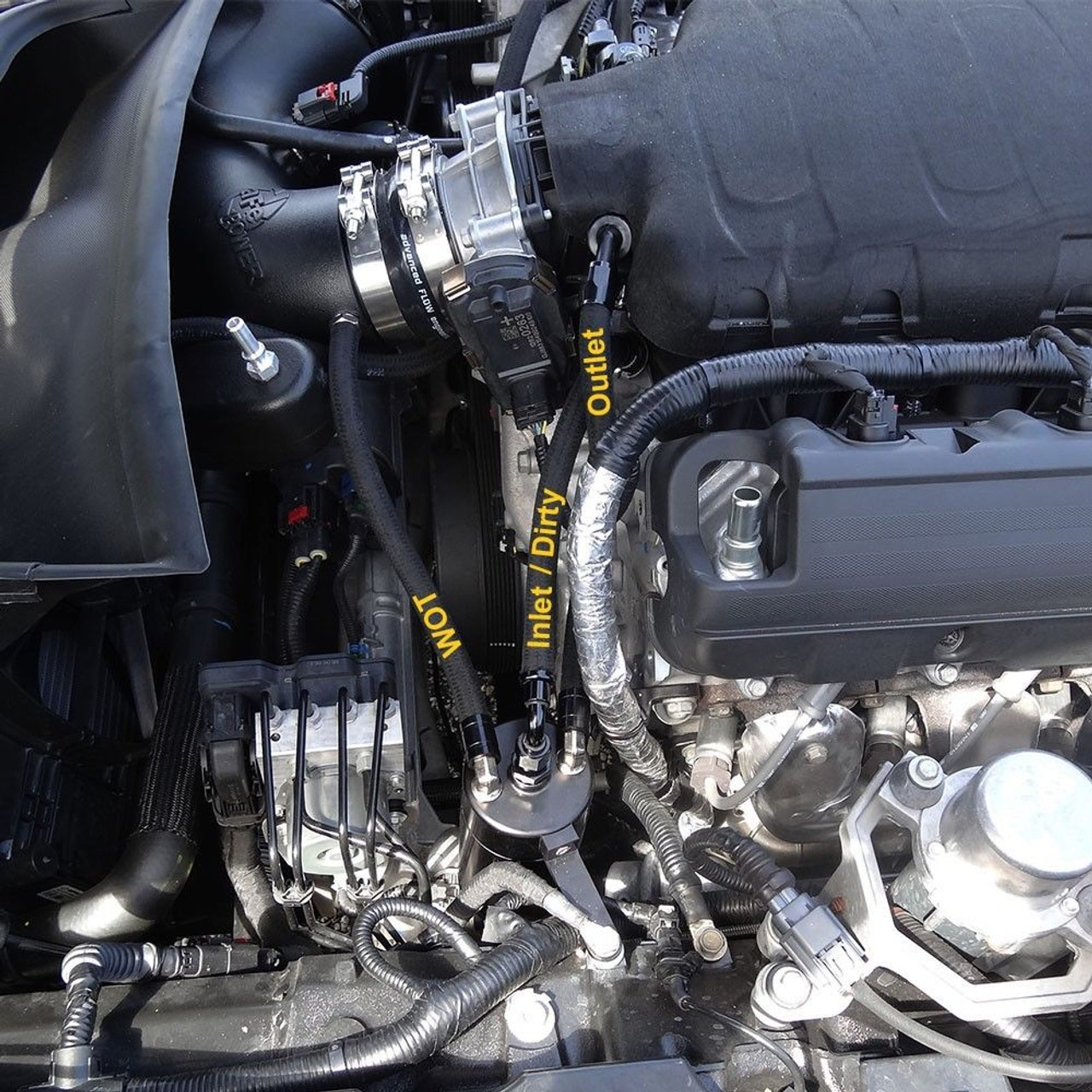 14-18 GM Chevrolet GMC Truck 6.2L Pro Series Single Valve Oil Catch Can  Separator Plug N Play ™