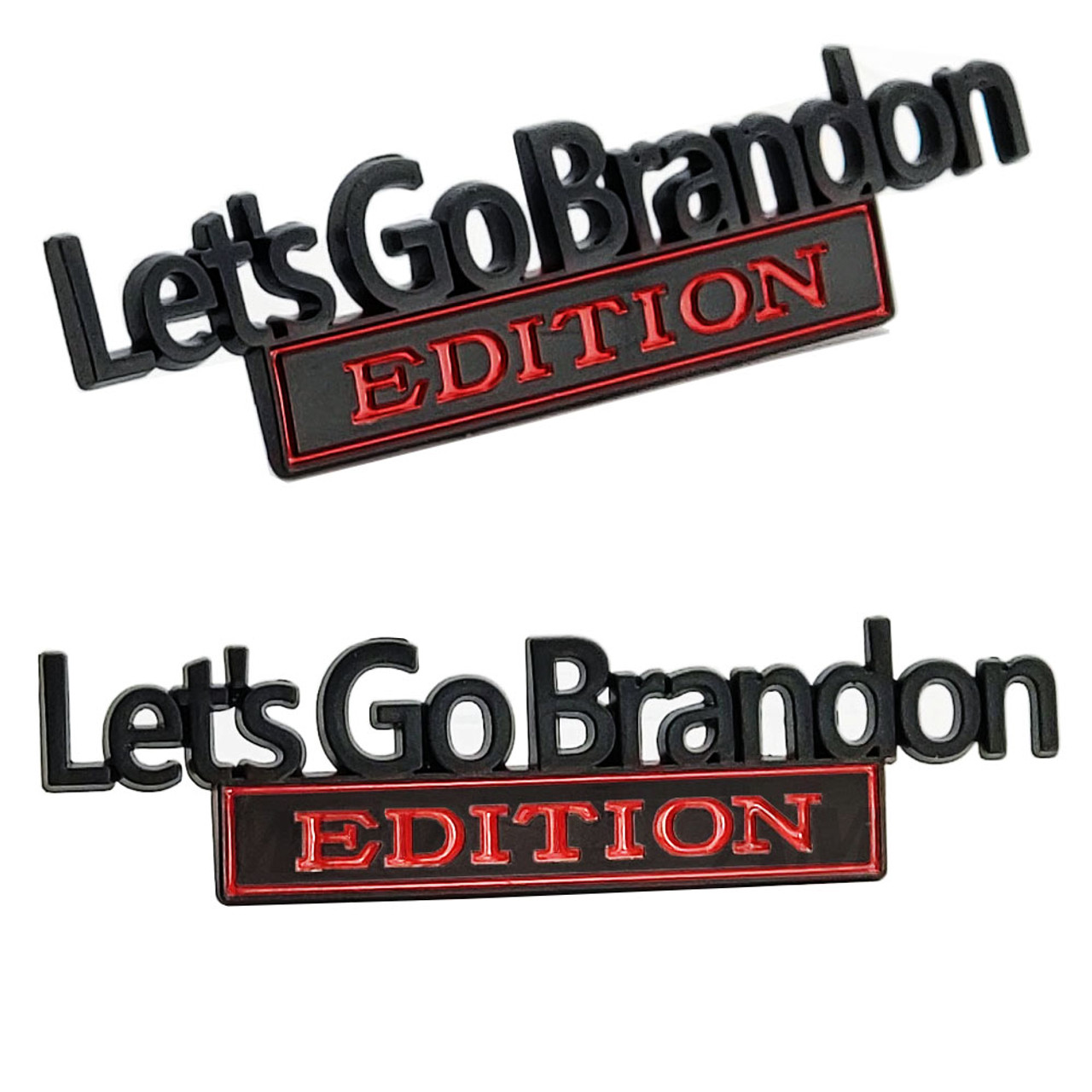 Lets Go Brandon Edition Car Decals 3d Letters Emblem Metal Car Sticker