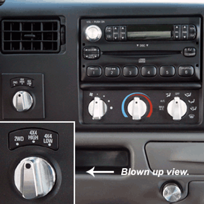 Ford Superduty Ranger Billet 4x4 Selector Knob Ford Superduty Ranger Billet 4x4 Selector Knob