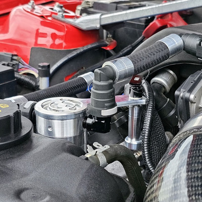 10-14 Shelby GT500 5.4 5.8 TVS Passenger Billet Oil Catch Can