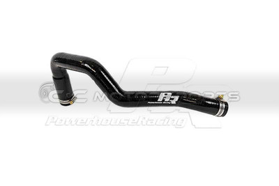 Powerhouse Racing Silicone Lower Radiator Hose Black for Supra MKIV TT