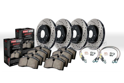 Stoptech Sport Axle Pack Drilled 4 Wheel Brake Kit for Supra MKIV TT