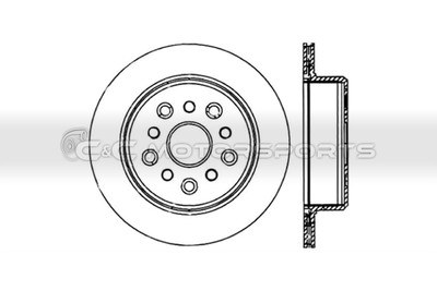 Stoptech Sport Slotted Cryo Brake Rotor Rear Right for Supra MKIV TT Stoptech Sport Slotted Cryo Brake Rotor Rear Right for Supra MKIV TT
