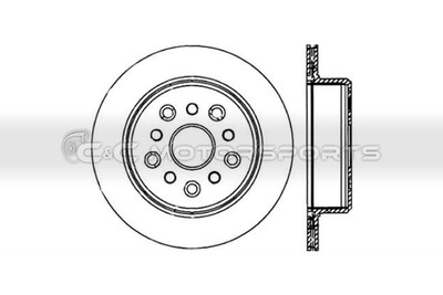 Stoptech Sport Cryo Drilled Slotted Brake Rotor Rear Left for Supra MKIV TT