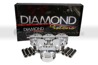 Diamond Racing Pistons Diamond Forged Rebel Series Pistons - 94mm Stroker 86.5mm +0.5mm -12.0cc 9.6:1 for Supra MKIV