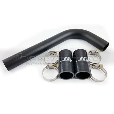 Powerhouse Racing Upper Radiator Pipe Kit - Matte Black for Supra MKIV TT