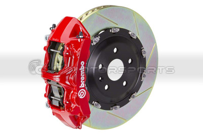 Brembo GT Brake Kit - Front 6 Pistons Red Calipers 380X34 2-Piece Slotted for Supra MKIV