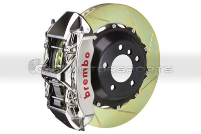 Brembo GT-R Brake Kit - Front 6 Pistons Nickel Plated Calipers 355X32 2-Piece Slotted for Supra MKIV