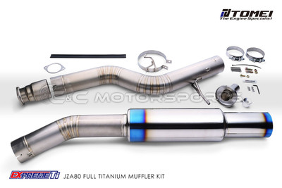 Tomei Expreme Ti Full Titanium 4 Inch Cat Back Exhast System for Supra MKIV