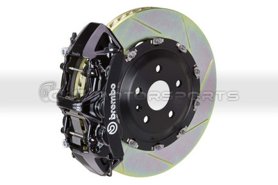 Brembo GT Brake Kit - Front 6 Pistons Black Calipers 380X34 2-Piece Slotted for Supra MKIV