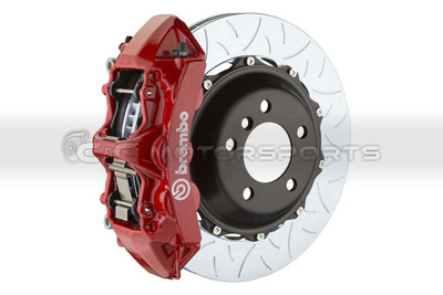 Brembo GT Brake Kit - Front 6 Pistons Red Calipers 355X32 2-Piece Slotted Type-3 for Supra MKIV