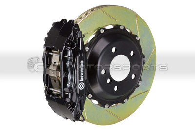 Brembo GT Brake Kit - Front 4 Pistons Black Calipers 355X32 2-Piece Slotted for Supra MKIV
