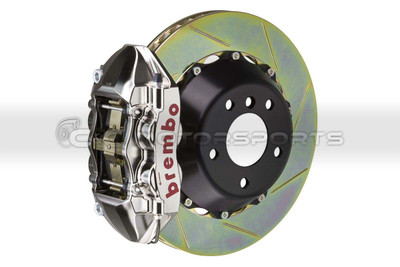 Brembo GT-R Brake Kit - Rear 4 Pistons Nickel Plated Calipers 380X28 2-Piece Slotted for Supra MKIV