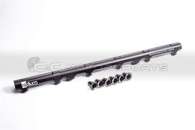 Radium Engineering Black Fuel Rail for Supra MKIV NA