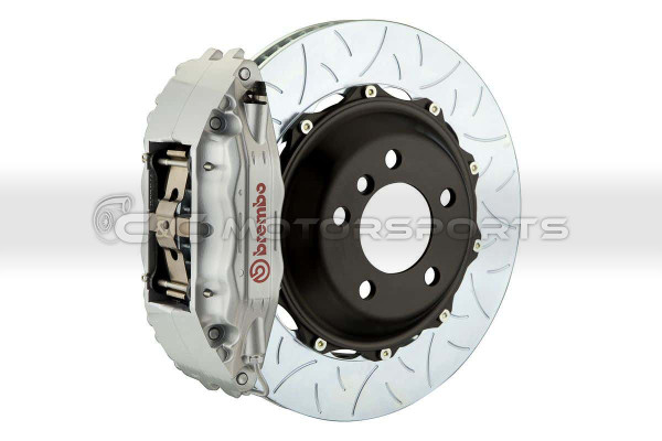 Brembo GT Brake Kit - Front 4 Pistons Silver Calipers 355X32 2-Piece Slotted Type-3 for Supra MKIV